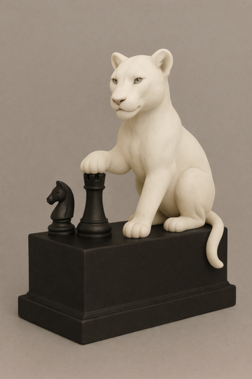 Logo Frauenschach Hessen in 3D